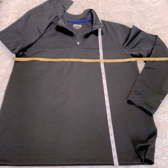 LANDS’ END outfitters quarter zip long sleeve textured/patterned shirt UNISEX - Picture 8 of 10